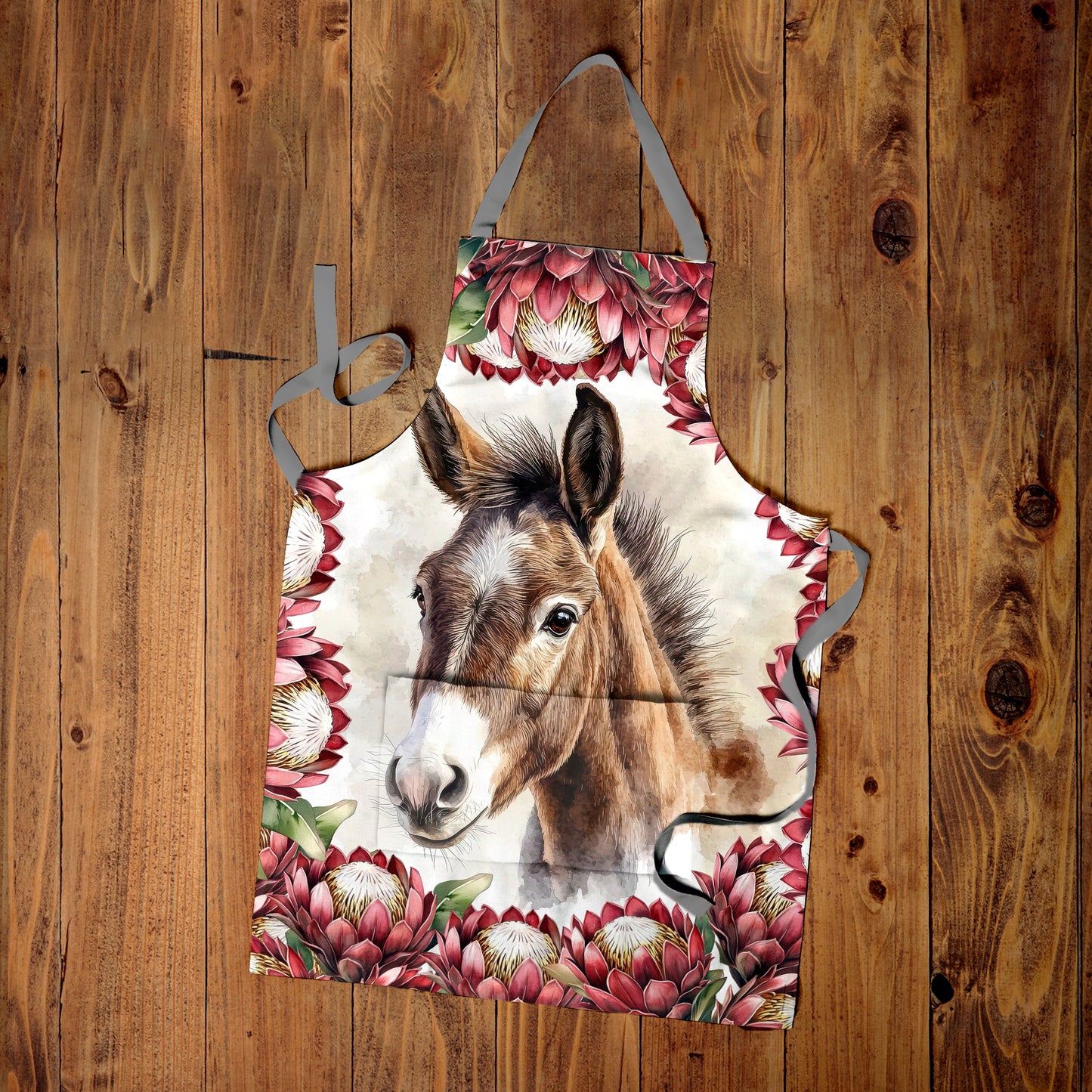 Red Protea Donkey Apron by Mark van Vuuren