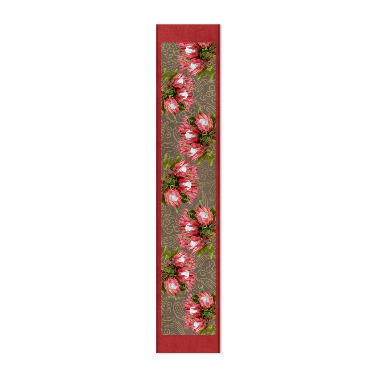 Red Proteas Table Runner