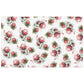 Red  Proteas on White Rectangle Tablecloth by Mark van Vuuren