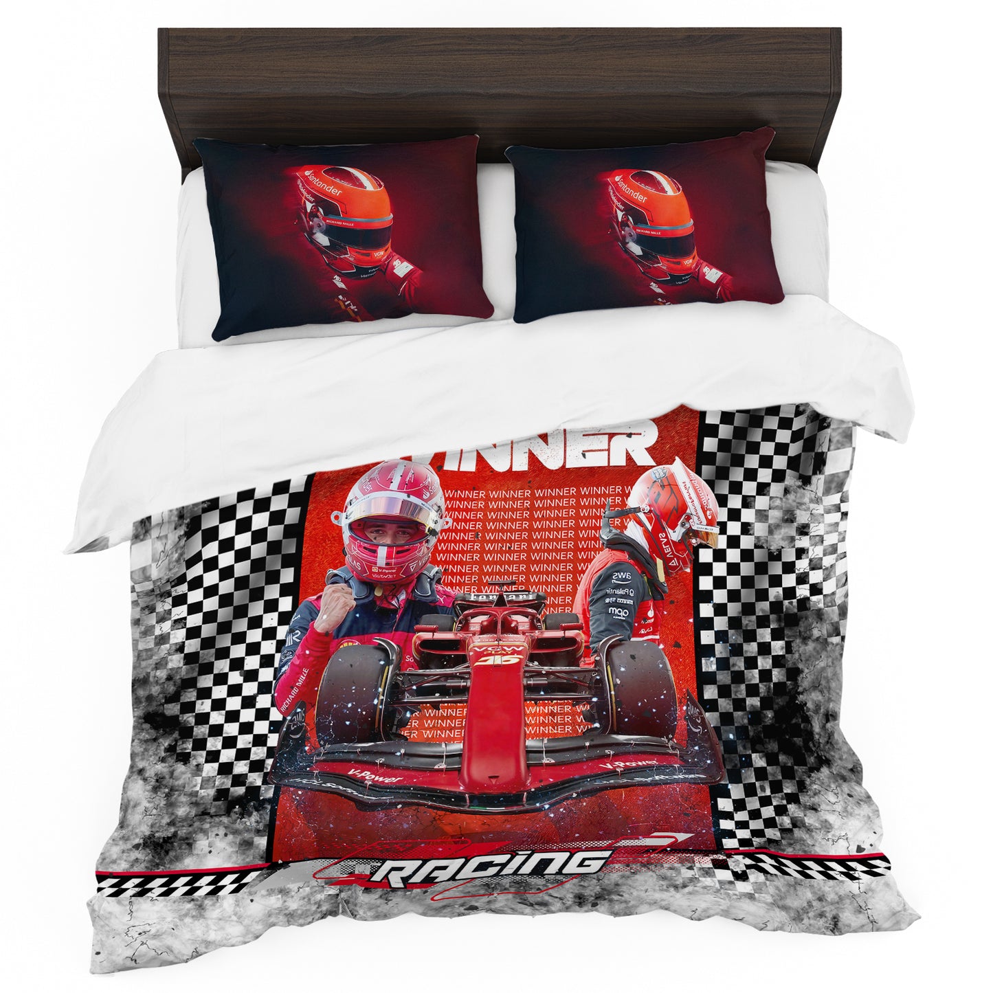 Red Racer Rush Duvet Cover Set