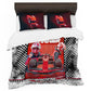 Red Racer Rush Duvet Cover Set