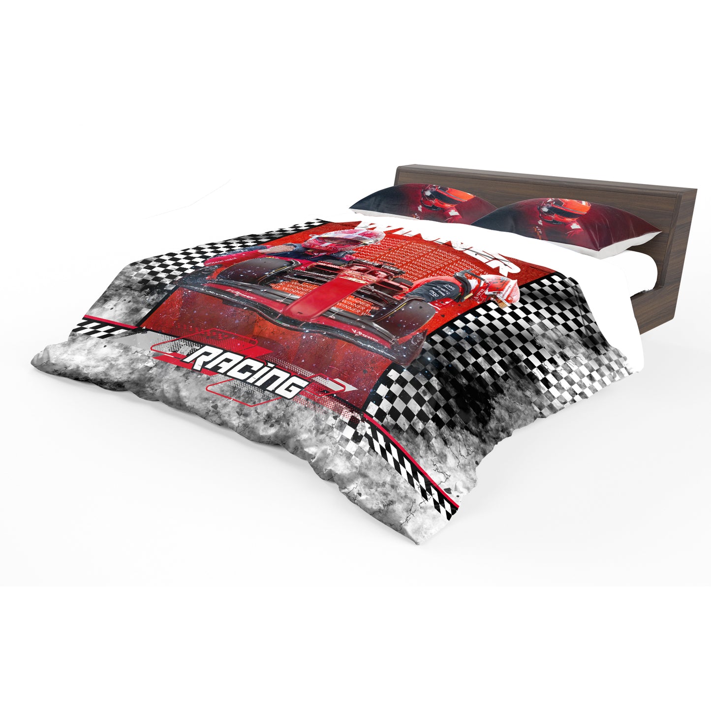 Red Racer Rush Duvet Cover Set