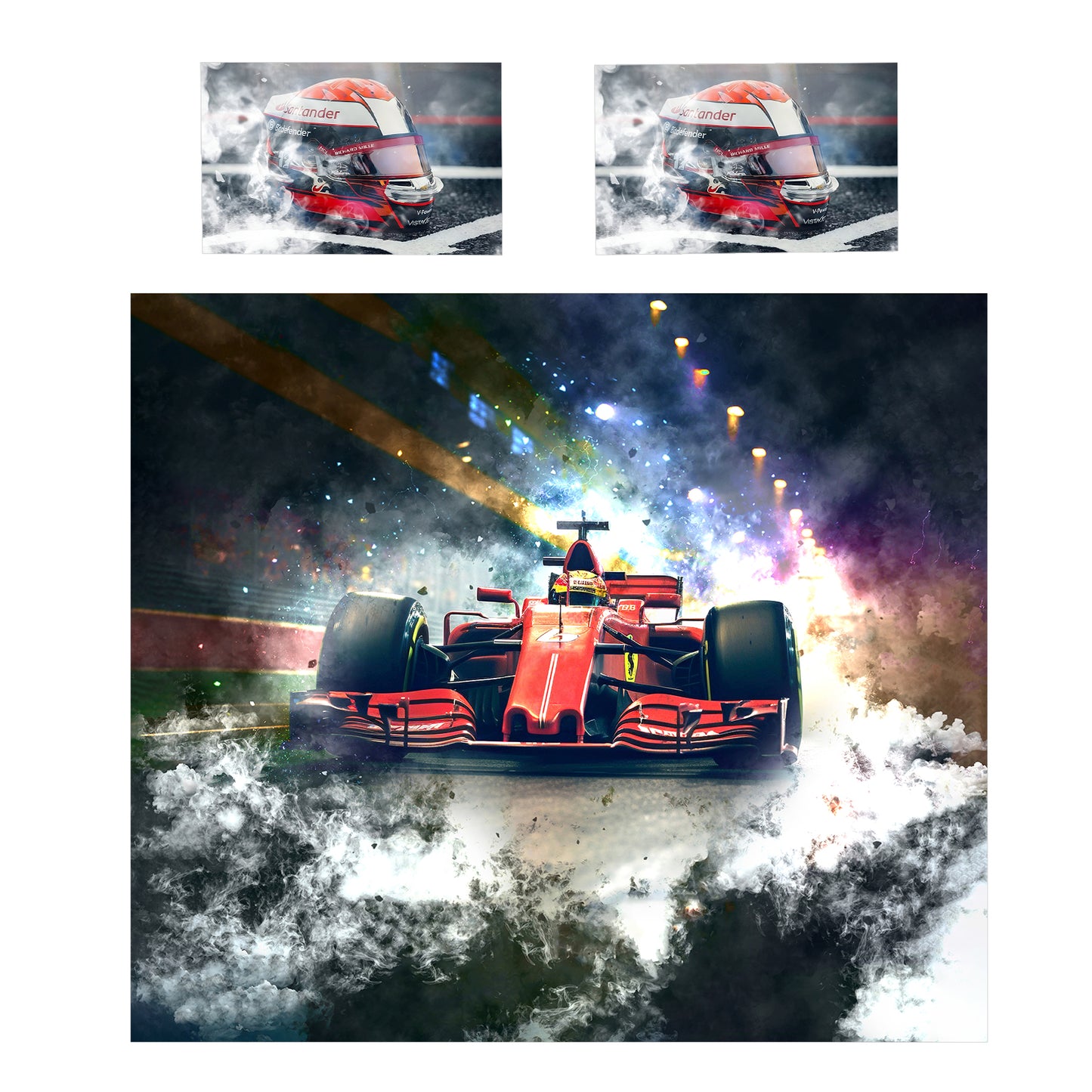 Red Racing Rush Duvet Cover Set