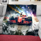 Red Racing Rush Light Weight Fleece Blanket
