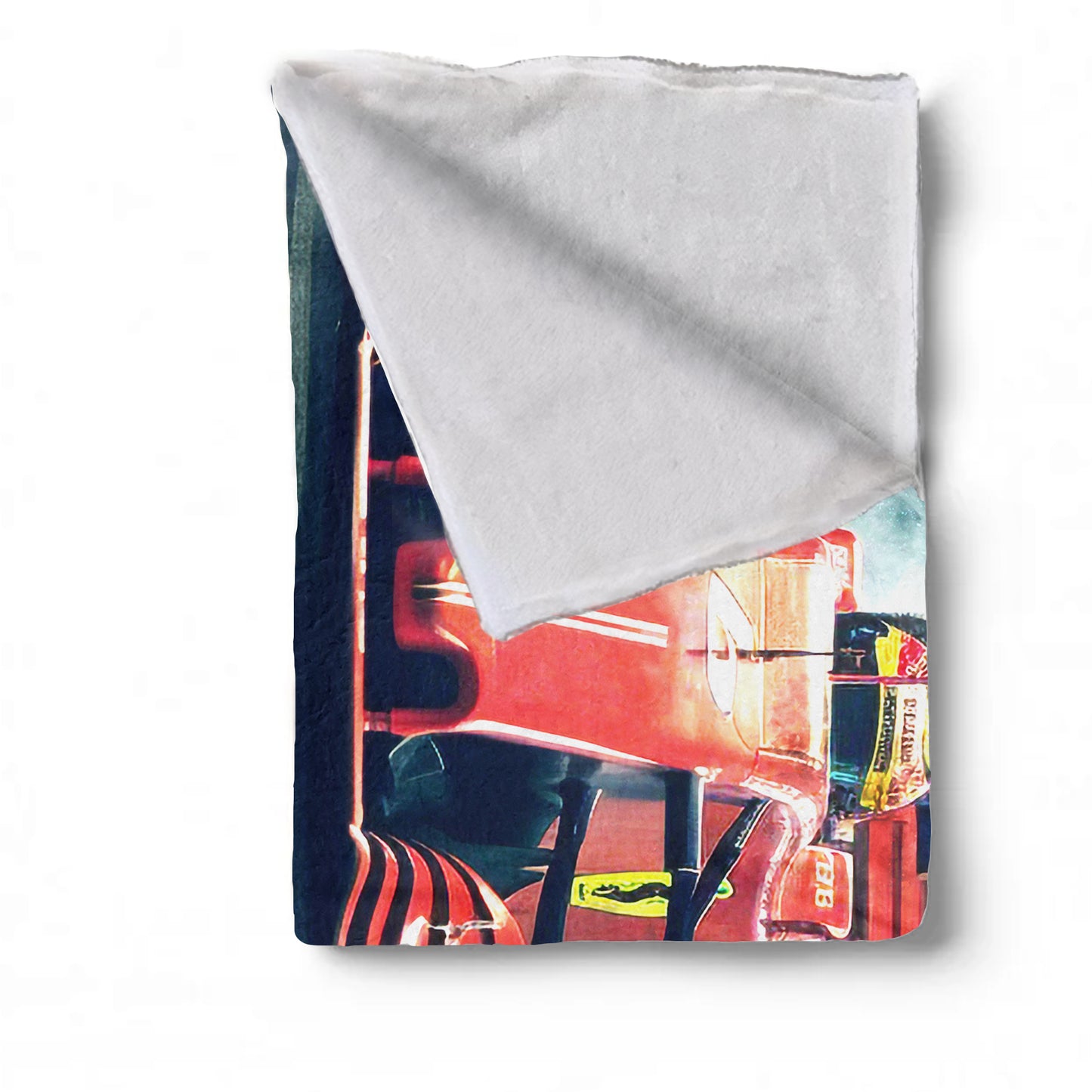 Red Racing Rush Light Weight Fleece Blanket