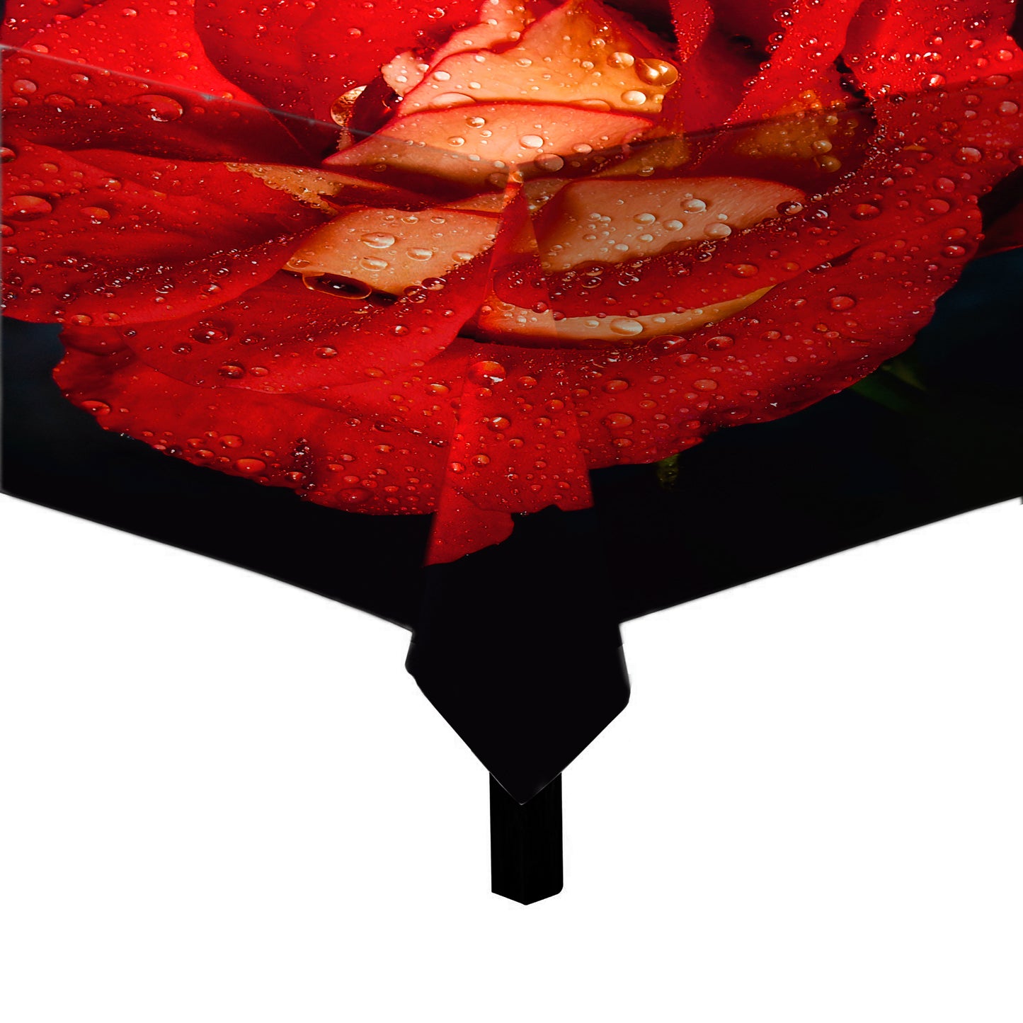 Red Rose Square Tablecloth by Annette Heymans