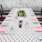 Red Rose on White Background 3m Rectangle Tablecloth