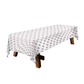 Red Rose on White Background 3m Rectangle Tablecloth