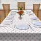 Red Rose on White Background 3m Rectangle Tablecloth