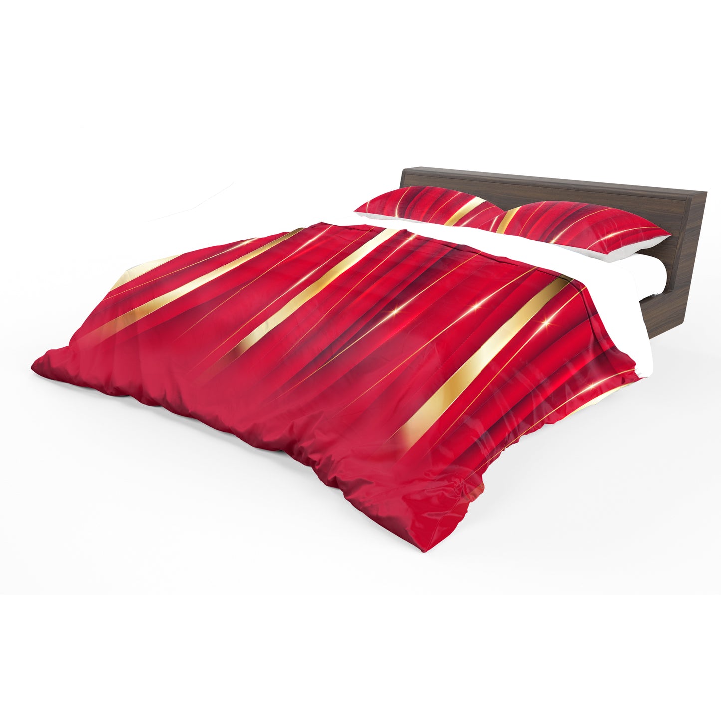 Red Royal Veil Duvet Cover Set