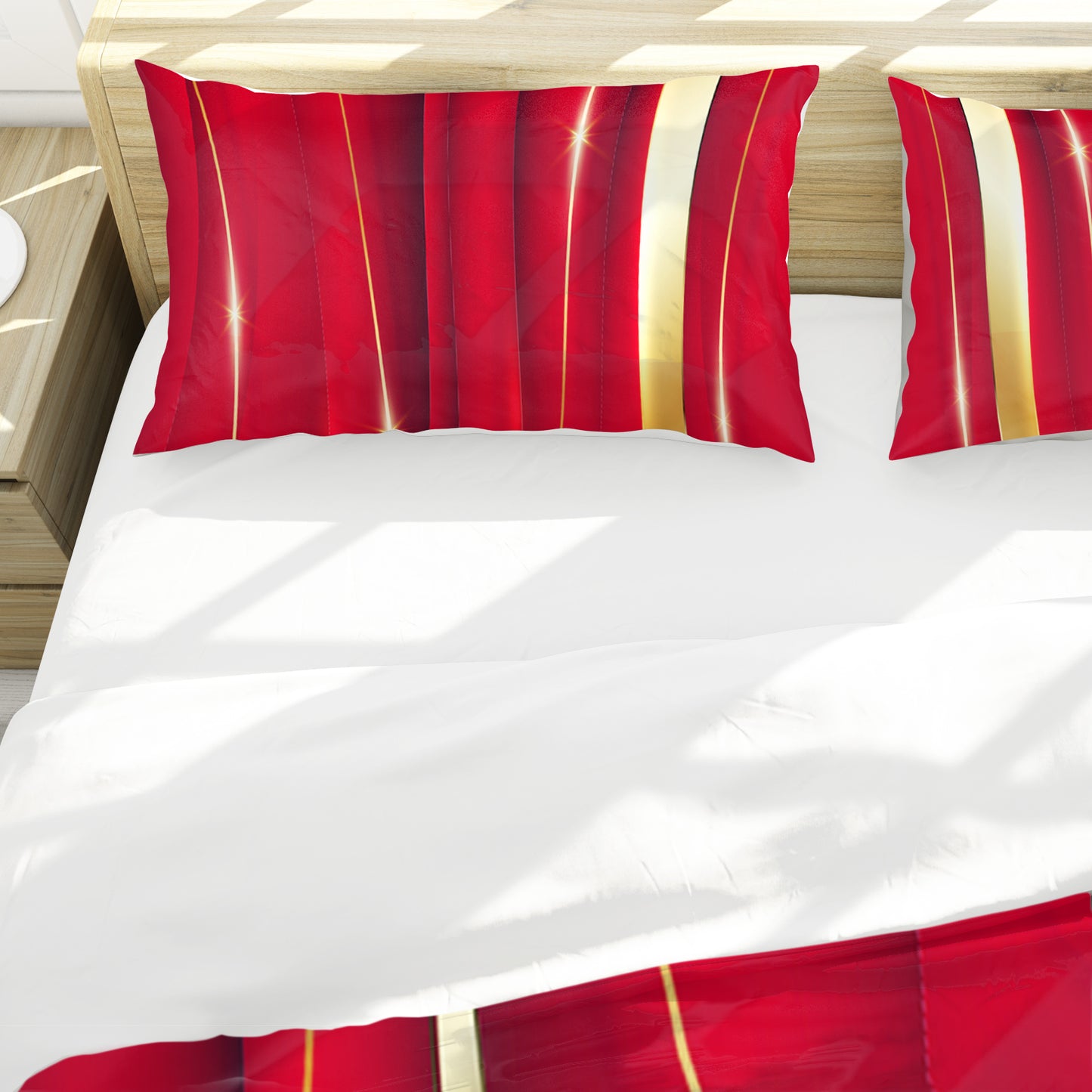 Red Royal Veil Duvet Cover Set