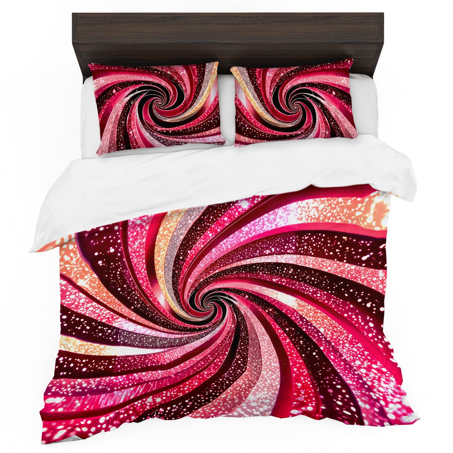 Red Twist Duvet Cover Set