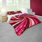 Red Twist Duvet Cover Set