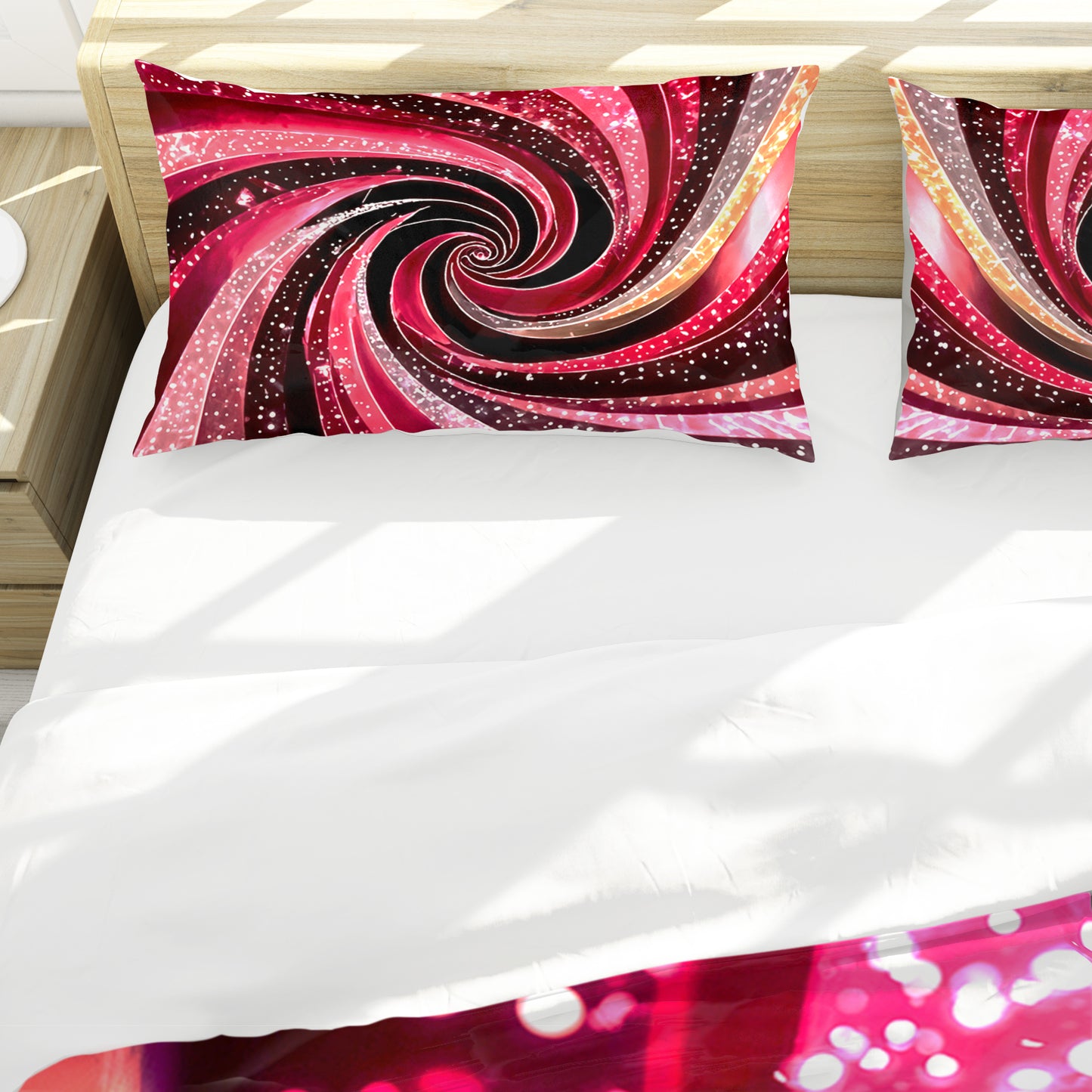 Red Twist Duvet Cover Set