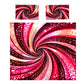 Red Twist Duvet Cover Set