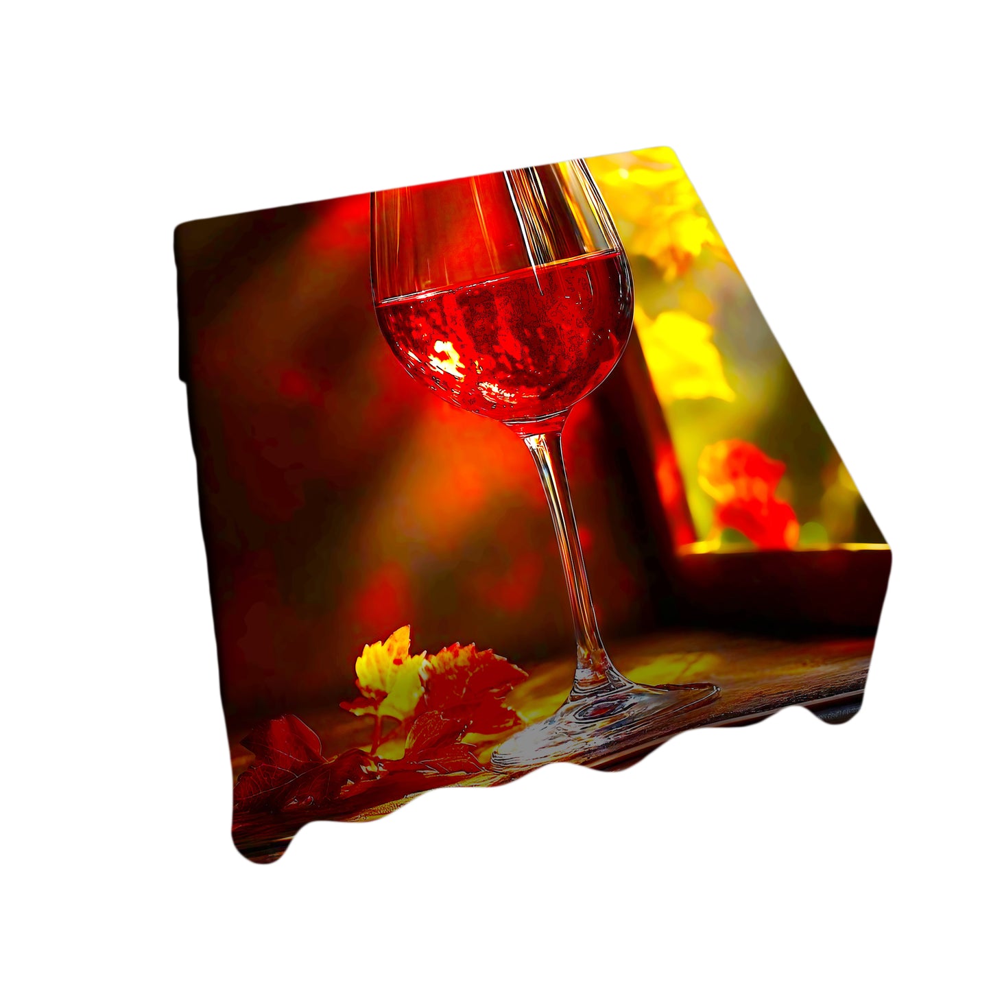 Red Wine Square Tablecloth