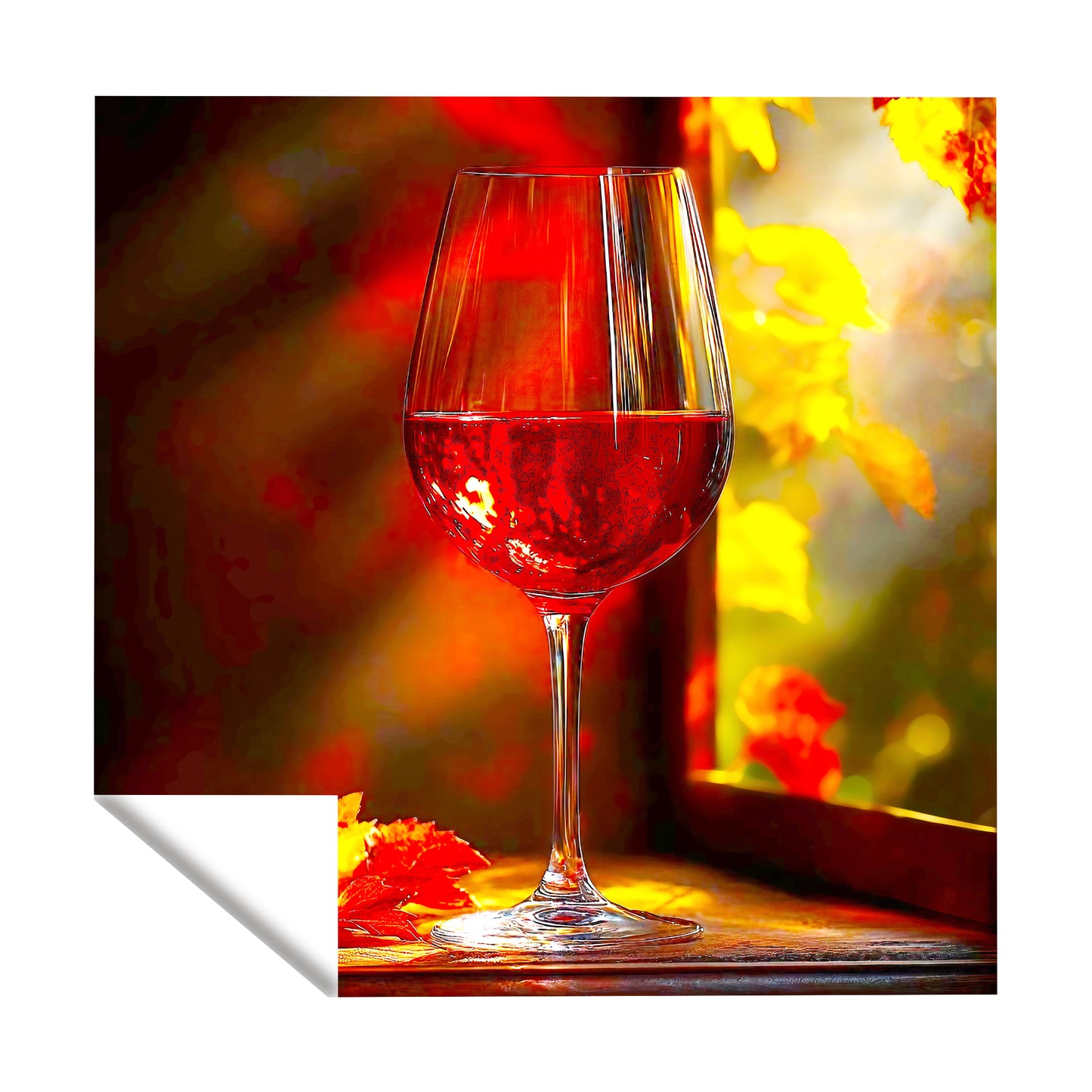 Red Wine Square Tablecloth