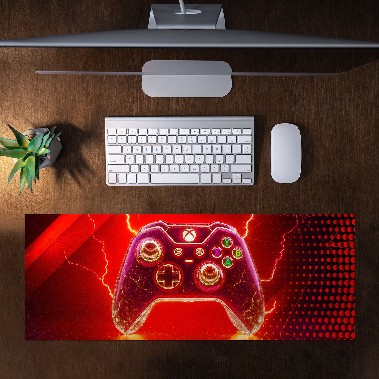 Red Xbox Controller Desk Pad
