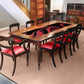 Red & Black Currents 160cm Table Runner