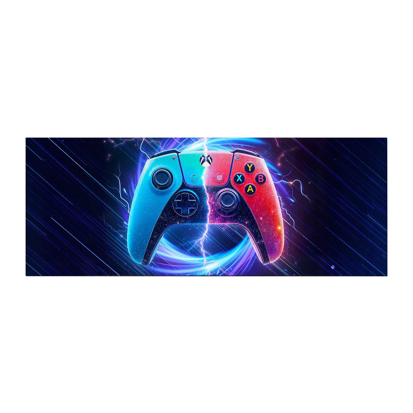 Red & Blue Xbox Controller Desk Pad