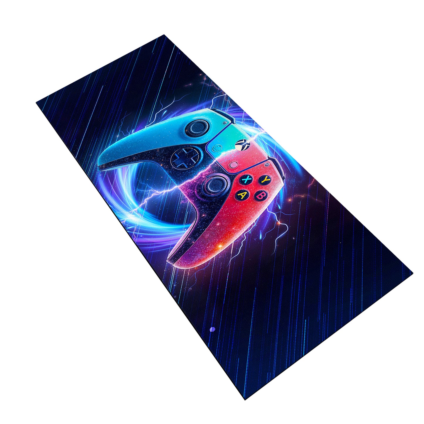 Red & Blue Xbox Controller Desk Pad