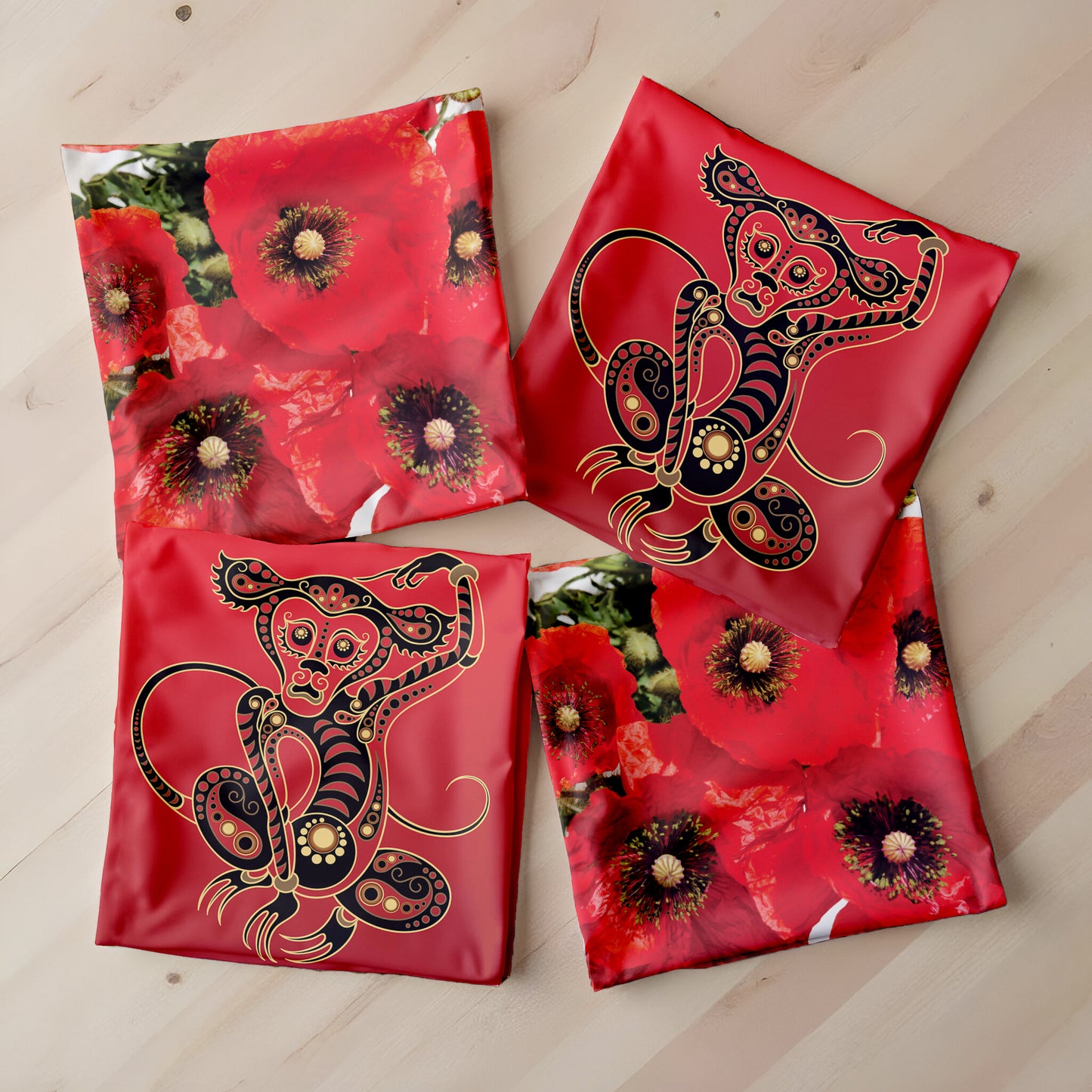 Red Collections Luxury Scatter Covers (Set of 4)