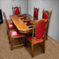 Red & Gold Chamber 160cm Table Runner