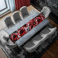 Red and Black Floral Table Runner