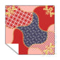 Red and Navy Abstract Pattern Square Tablecloth