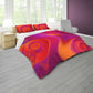 Red and Purple Ink Duvet Cover Set