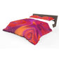 Red and Purple Ink Duvet Cover Set