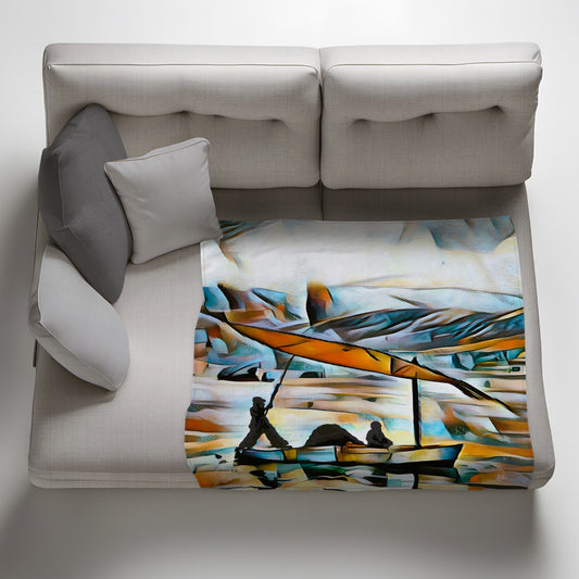 Reflecting Light Weight Fleece Blanket by Jinge for Fifo