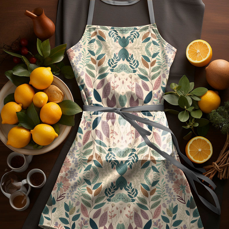 Reflecting Leaves Medium Length Apron
