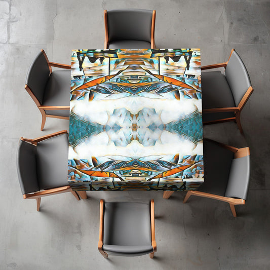Reflecting Pattern Square Tablecloth By Jinge for Fifo