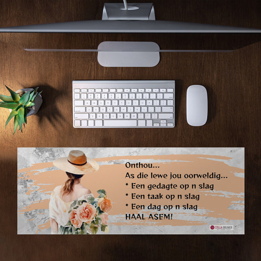 Remember Large Desk Pad by Stella Bruwer