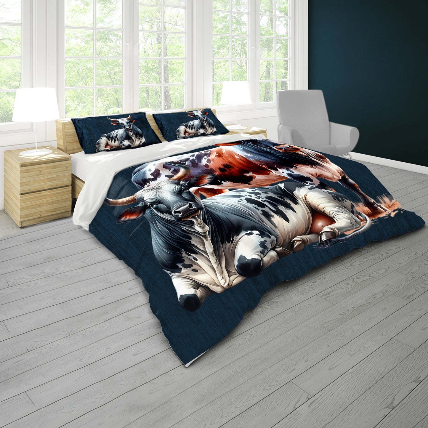 Resting Cows Duvet Cover Set by Mark van Vuuren
