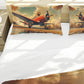 Retro Lion On Plane Duvet Cover Set