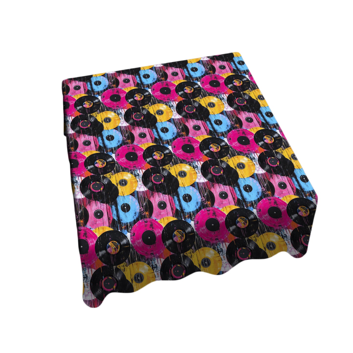Retro Vinyl Square Tablecloth