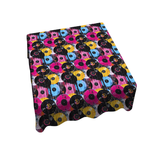 Retro Vinyl Square Tablecloth