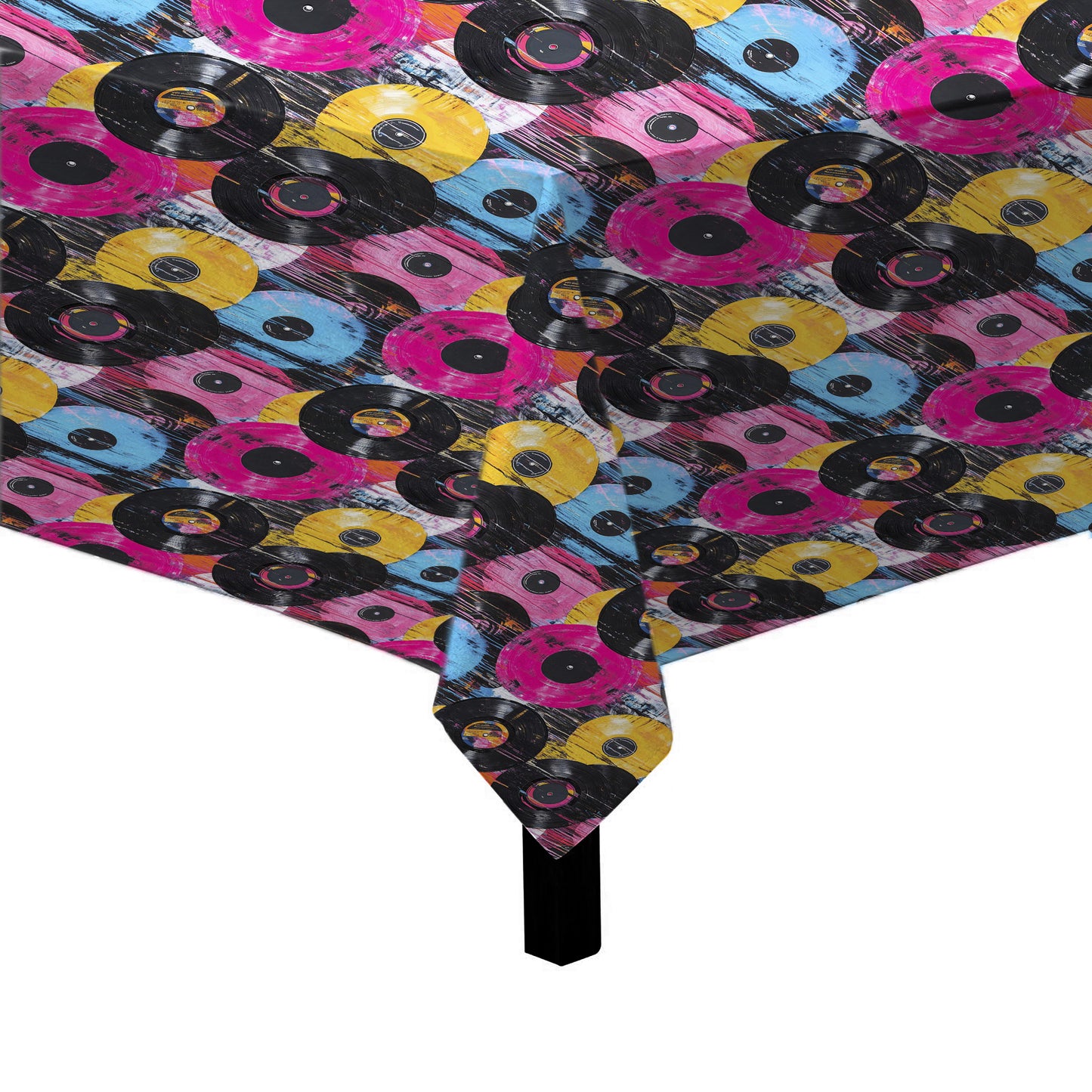 Retro Vinyl Square Tablecloth