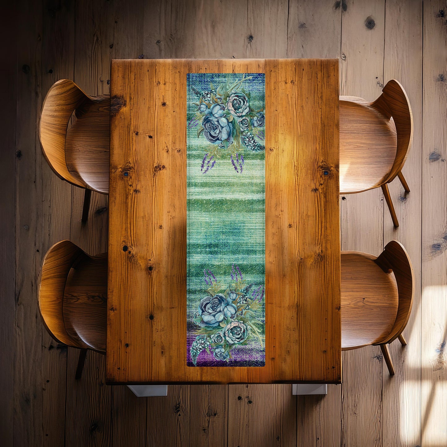 Rhapsody in Blue 160cm Table Runner