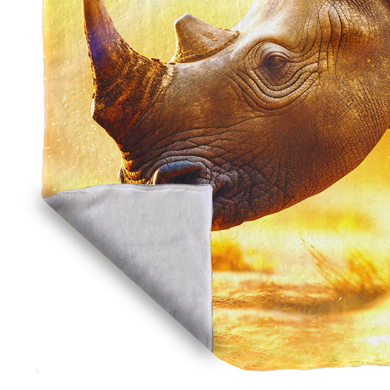 Rhino Africa Light Weight Fleece Blanket