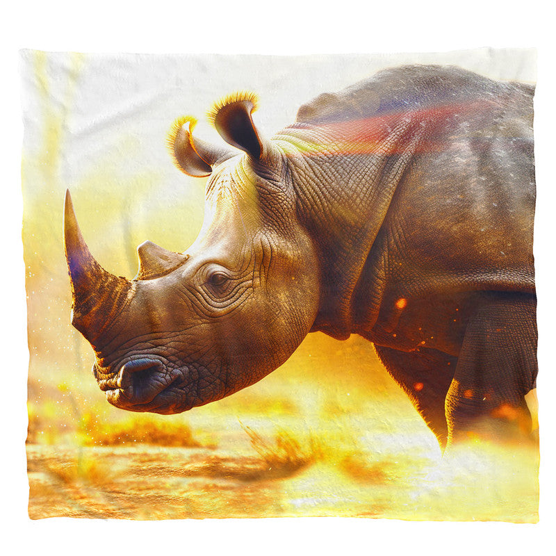 Rhino Africa Light Weight Fleece Blanket