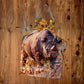 Rhino Medium Length Apron by Delene Lambert