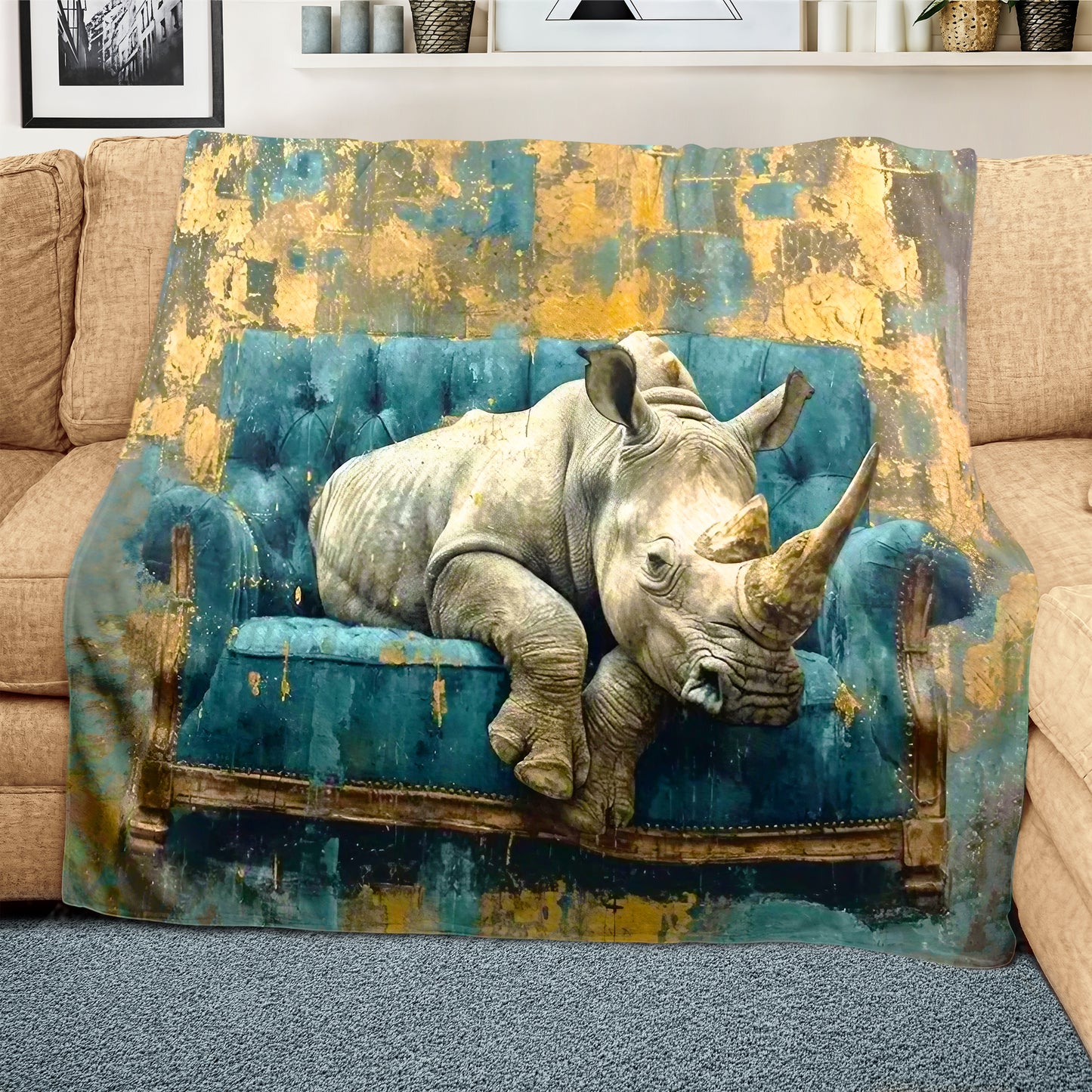 Rhino Chilling Light Weight Fleece Blanket