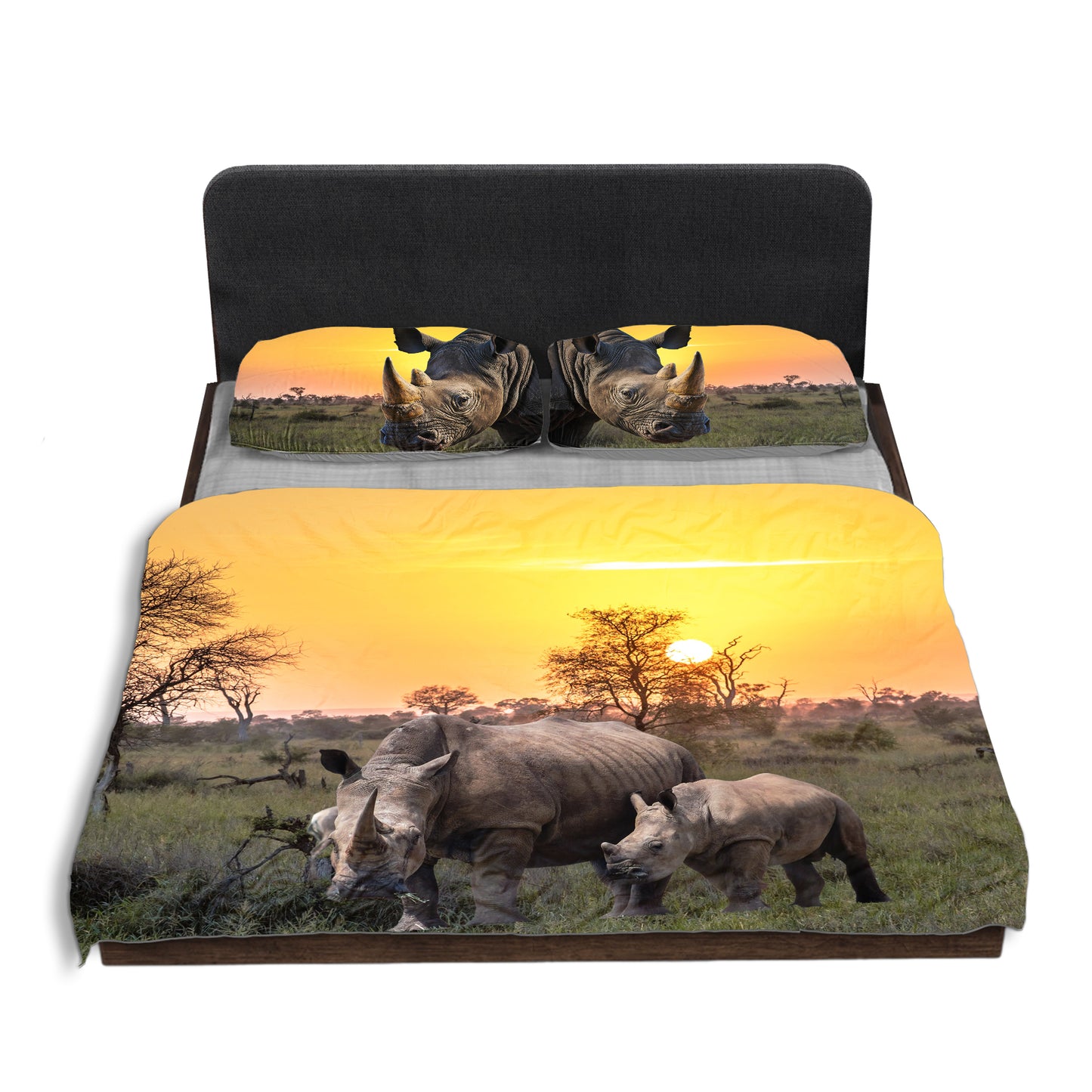 Rhino Family Duvet Cover Set