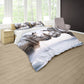 Rhinos on Icelandic Shores Duvet