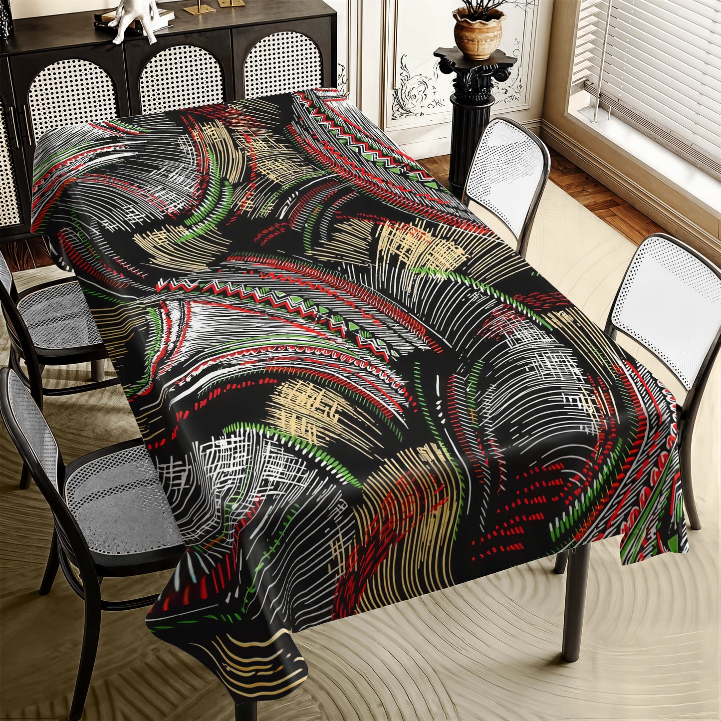 Rhythm Of Africa Rectangle Tablecloth