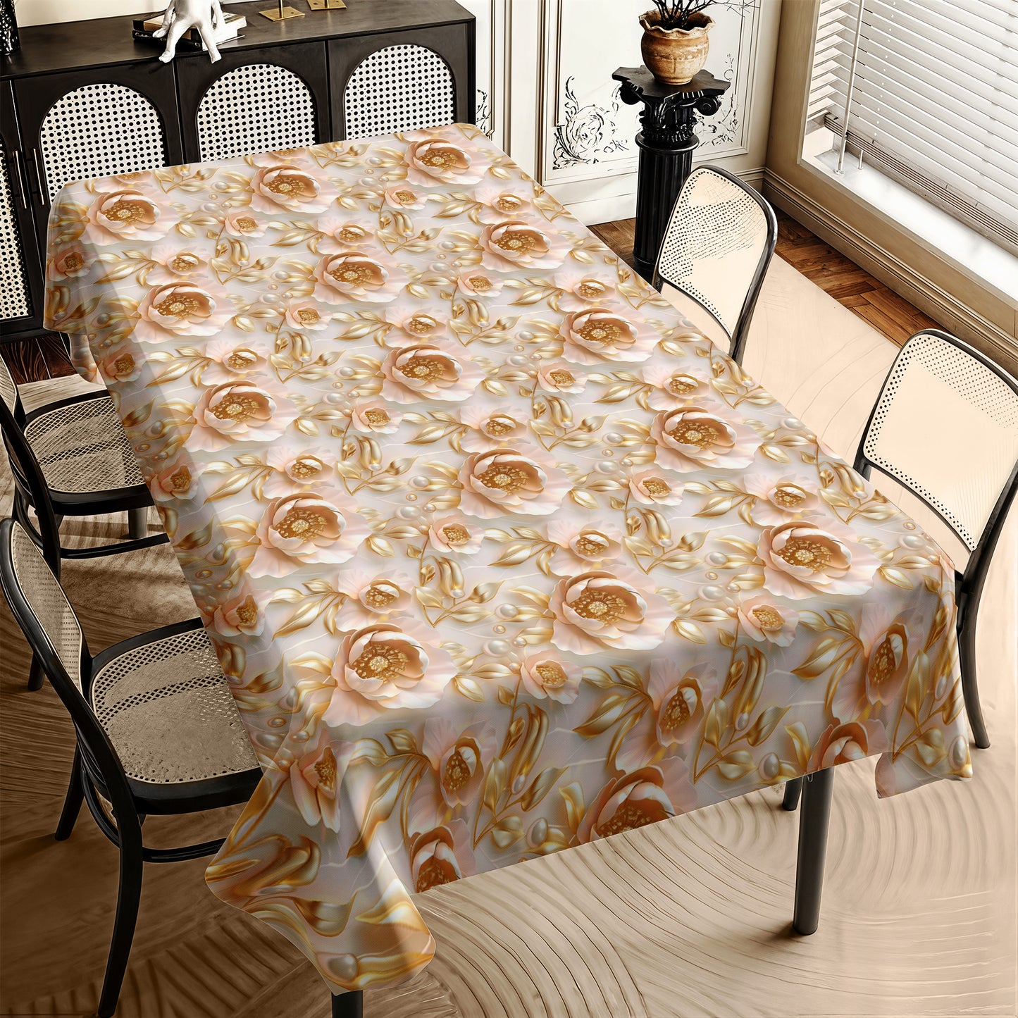 Rich Cream Rectangle Tablecloth
