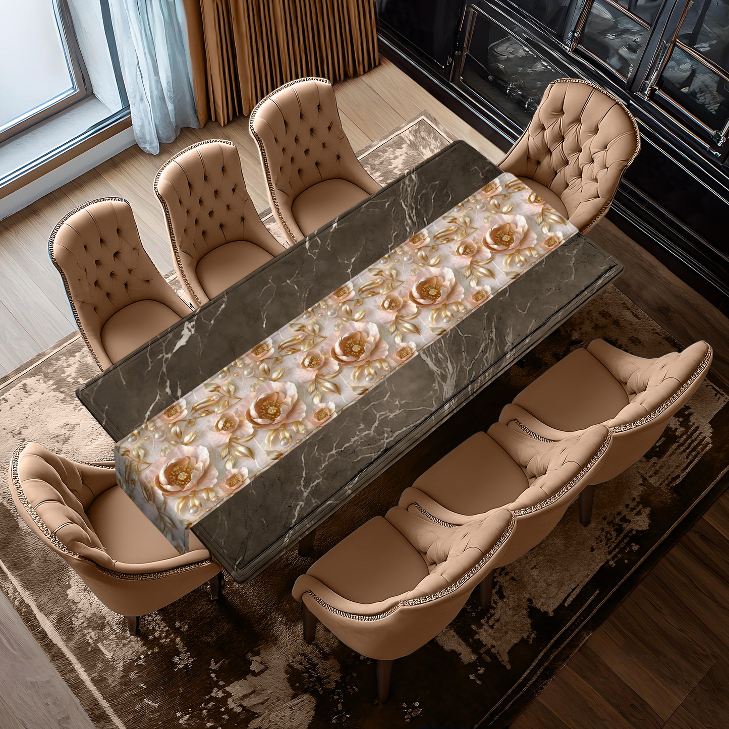 Rich Cream Table Runner